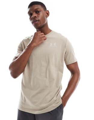 Under Armour Under Armour Sportstyle left chest logo short sleeve t-shirt in brown