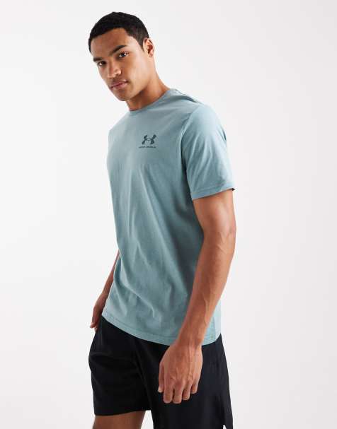 Under Armour Sportstyle left chest logo t-shirt in serpentine - view 1