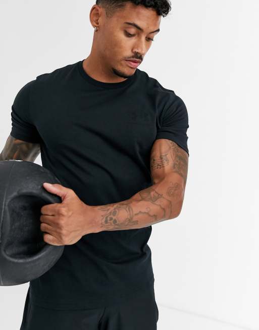 Under Armour Sportstyle logo t-shirt in black