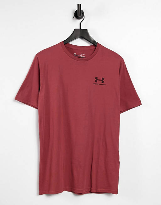 T-Shirts & Vests Under Armour Sportstyle logo t-shirt in burgundy 