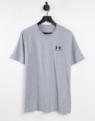 Under Armour Sportstyle logo t-shirt in grey