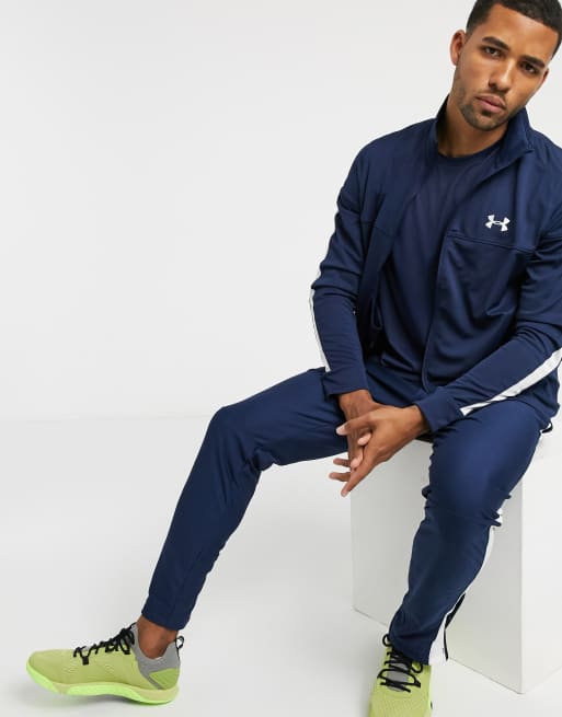 UNDER ARMOUR PIQUE SWEATPANTS NAVY - middstore