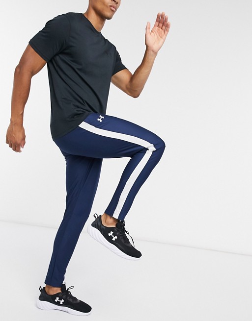 Under Armour sportstyle pique track pants in navy