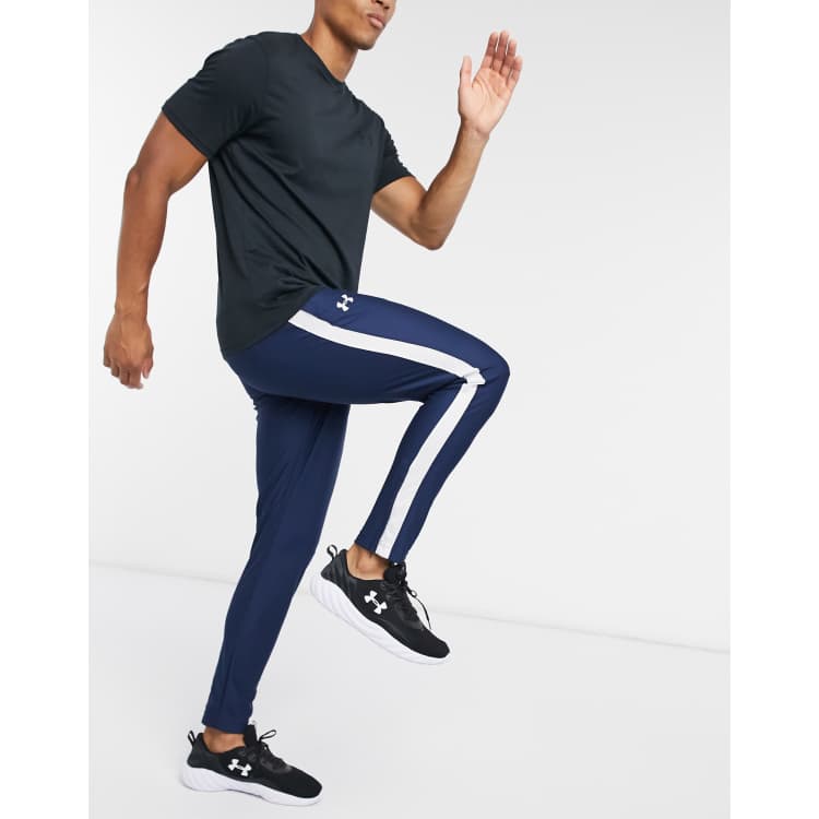 Under Armour sportstyle pique track pants in navy