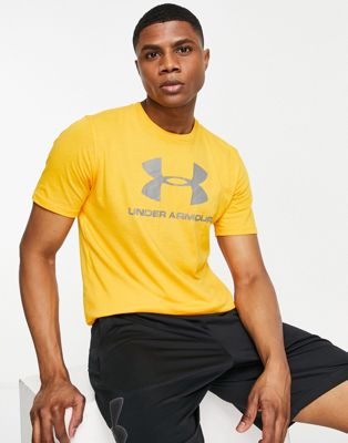 Under Armour Sportstyle t-shirt in yellow