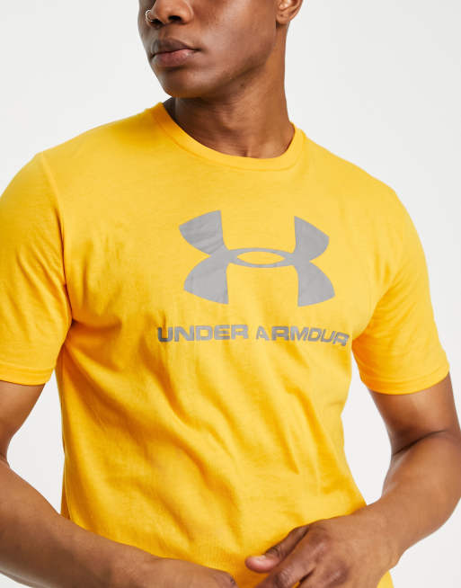 T-shirt Under Armour Sportstyle Logo - 755/Yellow Nectar/Concrete