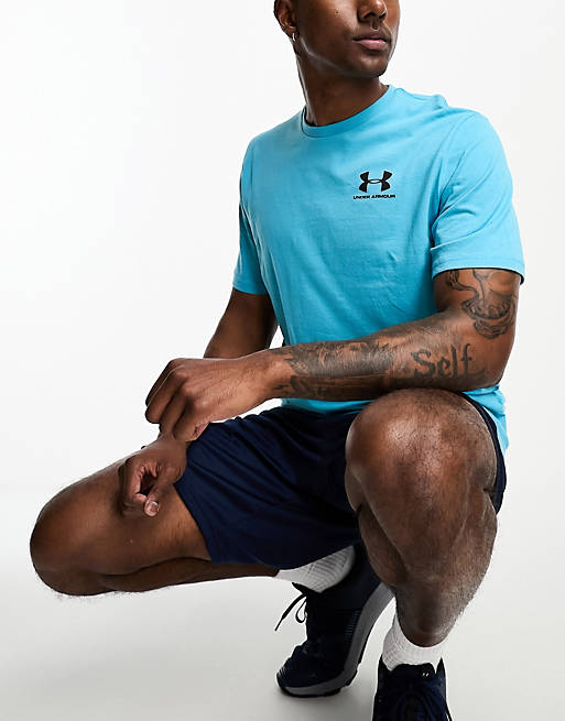 asos.com | Under Armour - Sportstyle - T-shirt met korte mouwen en logo in blauw