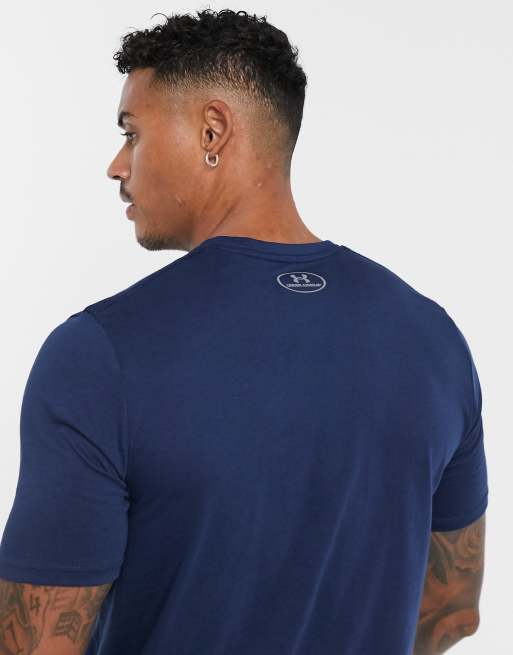 Under Armour - Sportstyle - T-shirt met logo in marineblauw, 2 van 4