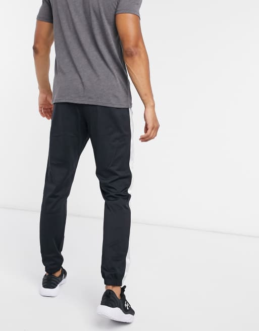 Under Armour Sportstyle Track Pants With Camo Side Stripe in Black