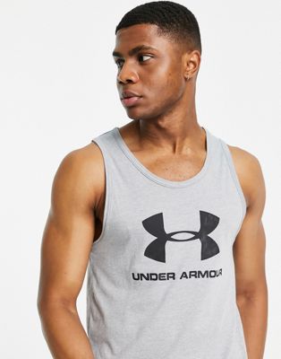 Under Armour Sportstyle vest with chest logo in grey