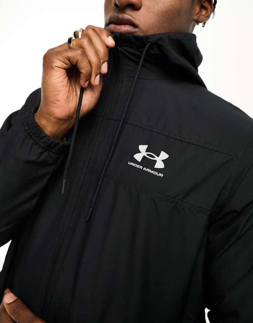 Black under shop armour windbreaker