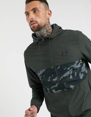 under armour camo windbreaker