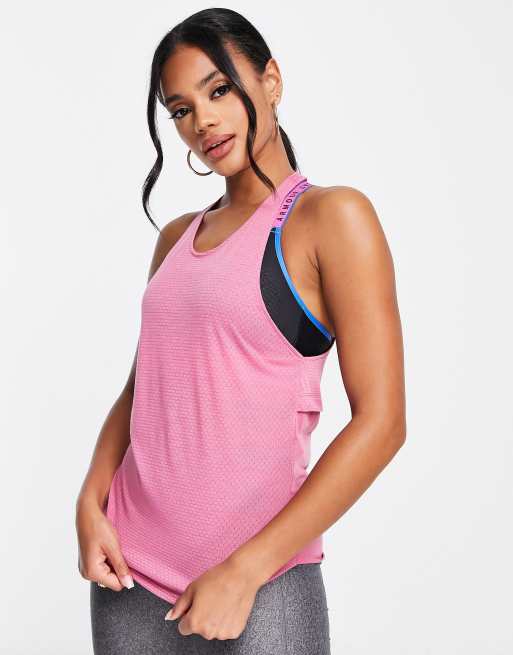 Under Armour Streaker vest in pink