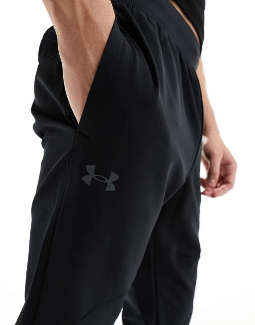 Under Armour, Stretch Woven Joggers Mens, Black/Pitch Gra