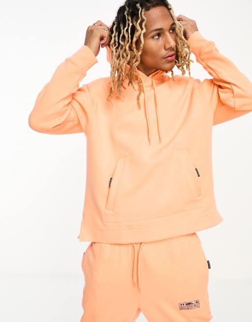 Peach orange hoodie sale