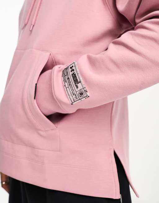 Under armour deals hoodie pink men