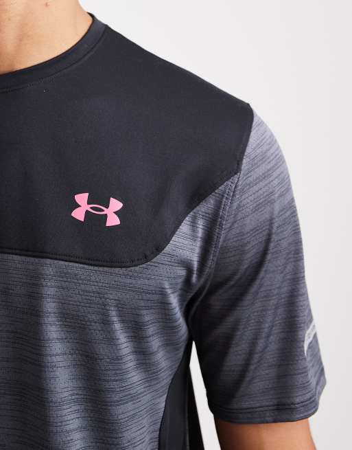 Under Armour – Svart och rosa t-shirt i cargo- och funktionsmodell  , 5 av 5