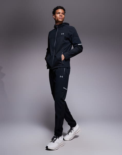 Under Armour – Svart, vävd träningsoverall i cargostil - view 1