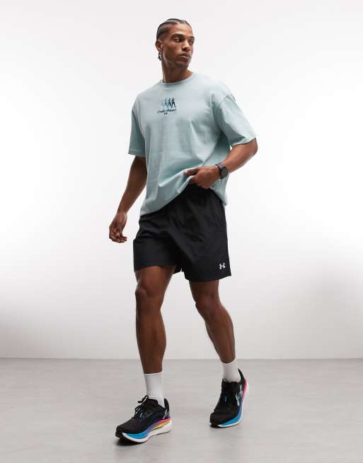 Under Armour – Svarta, vävda shorts i funktionsmaterial och 7 tum innersöm, 2 av 5