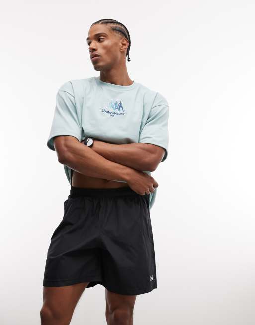 Under Armour – Svarta, vävda shorts i funktionsmaterial och 7 tum innersöm, 3 av 5