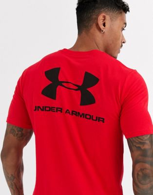 under armour red shirt