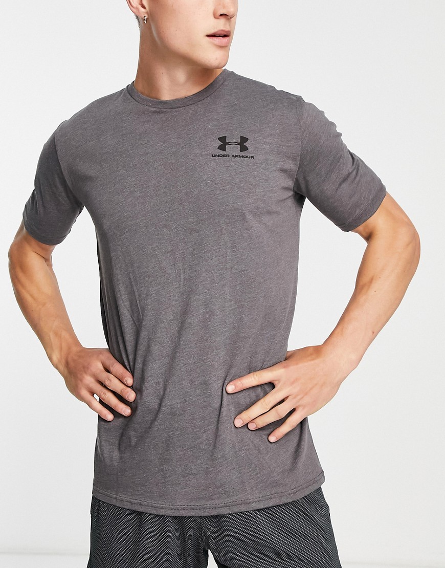 Under Armour t-shirt with tonal logo in dark grey