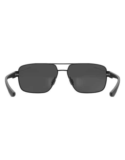 Under Armour Takeoff rectangular sunglasses with grey lenses in black - BLACK, 3 of 4