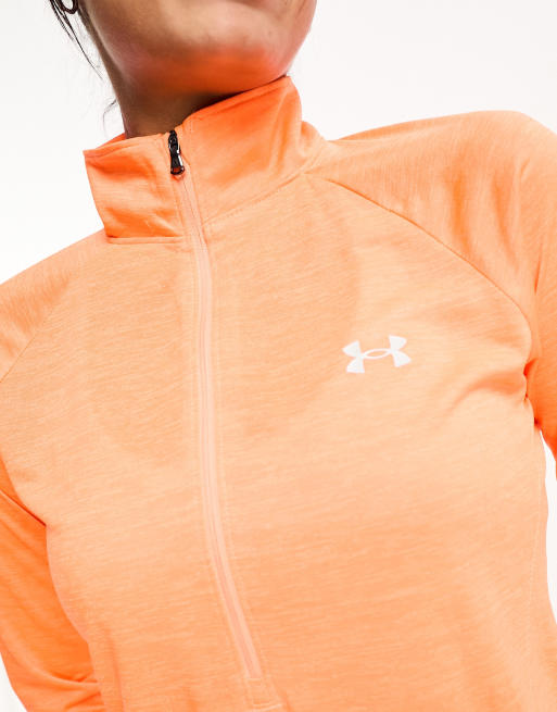 Under armour hot sale half zip orange