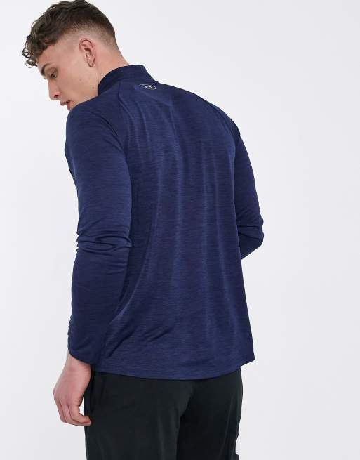 Under Armour – Tech 2.0 – Blå topp med halvlång dragkedja, 2 av 4