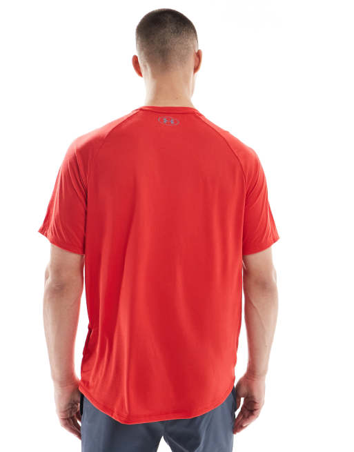 Under Armour – Tech 2.0 – Czerwony T-shirt  , 2 z 4