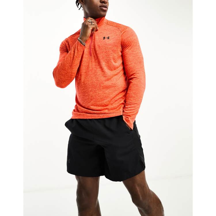 Under Armour Tech 2.0 Felpa rossa con zip corta ASOS