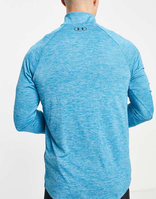 Under Armour Tech 2.0 half zip sweatshirt in blue