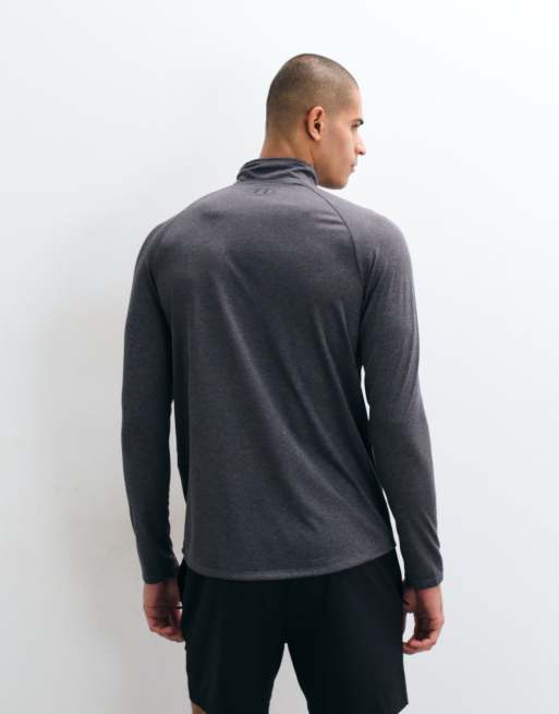 Under Armour - Tech 2.0 - Sweater met halve rits in donkergrijs, 3 van 5