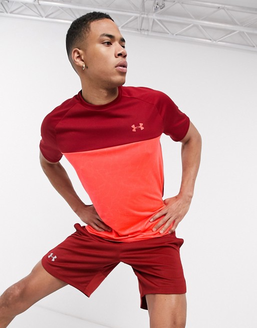 Under Armour Tech 2.0 t-shirt in coral