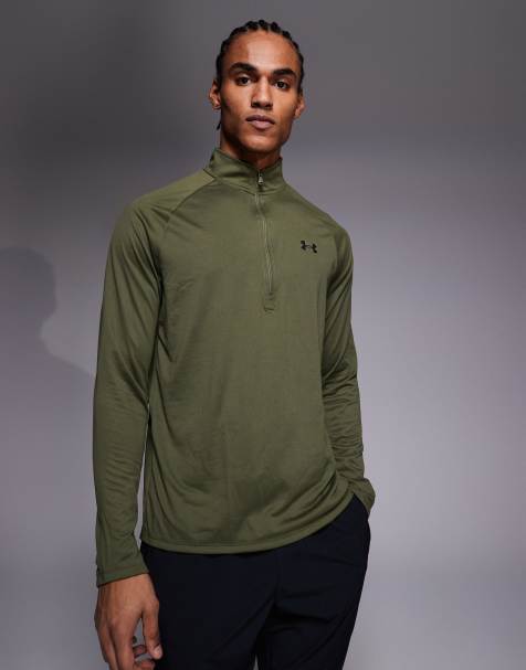 Under Armour – Tech 2.0 – Zielony top z suwakiem pod szyją - view 1