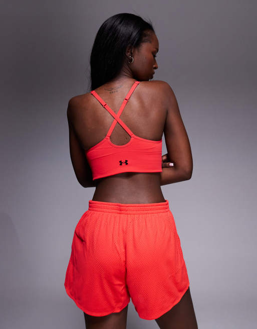 Under Armour - Tech - Fitness-short van mesh in racer rood, 5 van 5