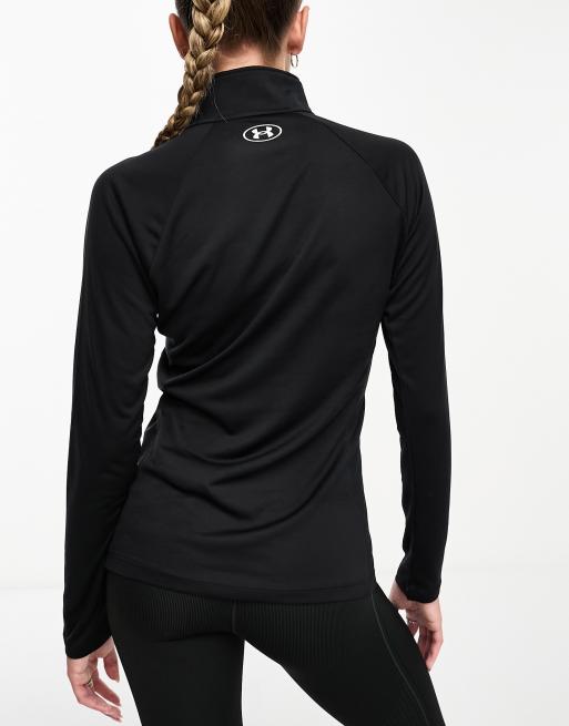 Under Armour Tech half zip training top in black, VolcanmtShops