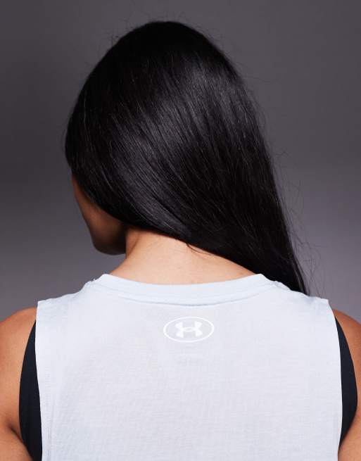Under Armour – Tech – Jasnoszary top bez rękawów, 4 z 4