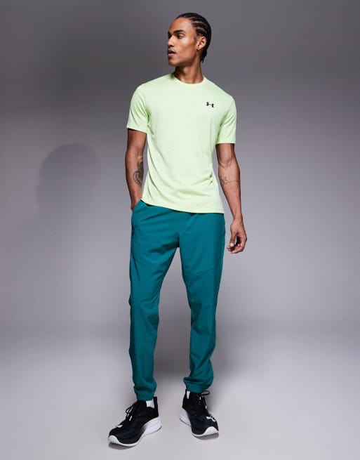 Under Armour – Tech – Jasnozielony T-shirt w pikselowy wzór, 2 z 5