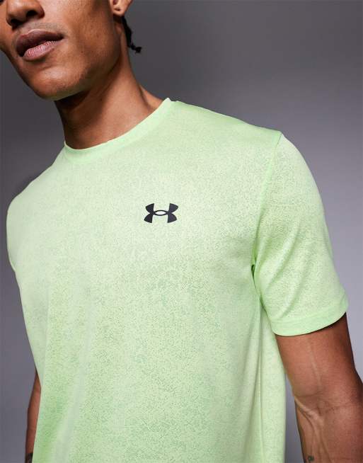 Under Armour – Tech – Jasnozielony T-shirt w pikselowy wzór, 5 z 5