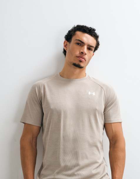 Under Armour – Tech – Limonkowy fakturowany T-shirt z krótkimi rękawami - view 1