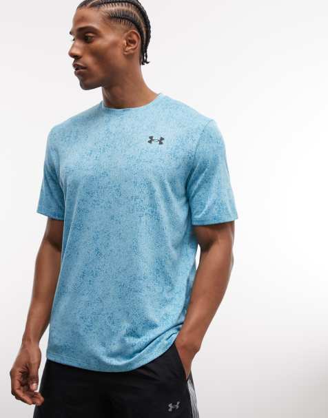 Under Armour Tech pixelate t-shirt in blue haze - view 1