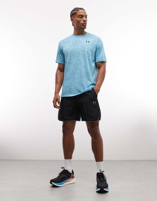 Under Armour Tech pixelate t-shirt in blue haze, 3 of 5
