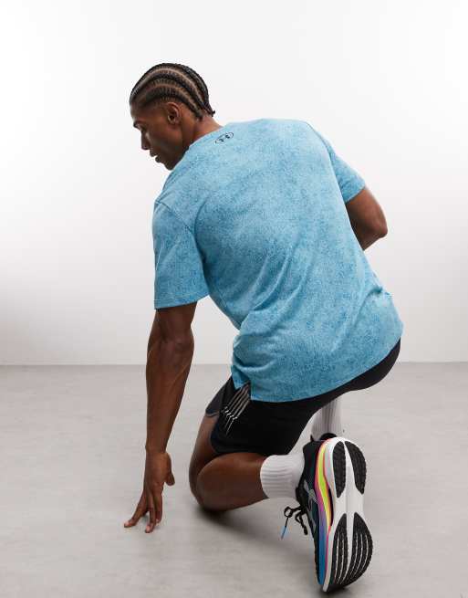 Under Armour Tech pixelate t-shirt in blue haze, 4 of 5