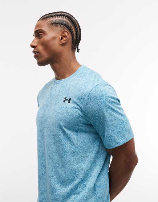 Under Armour Tech pixelate t-shirt in blue haze, 5 of 5