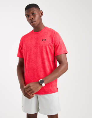 Under Armour Under Armour Tech pixelate t-shirt in racer red