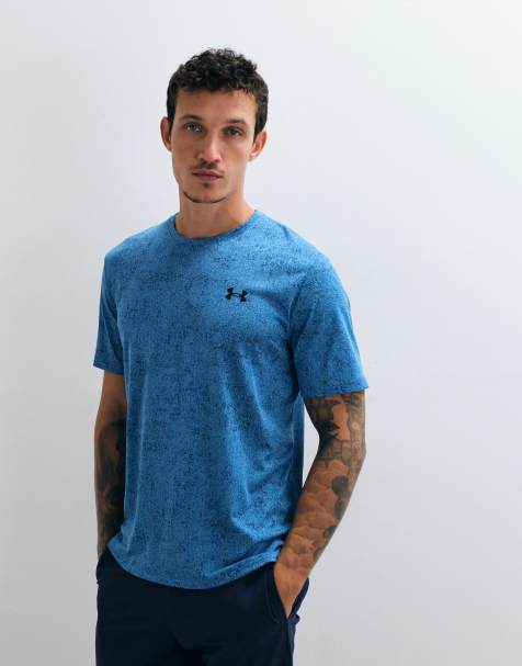 Under Armour Tech Pixelate T-shirt z krótkim rękawem w kolorze niebieskim - view 1