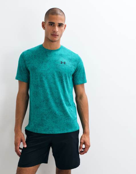 Under Armour Tech Pixelate T-shirt z krótkim rękawem w kolorze zielonym - view 1