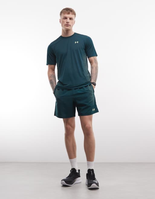 Under Armour – Tech Play – Ciemnozielony T-shirt z krótkimi rękawami, 2 z 5