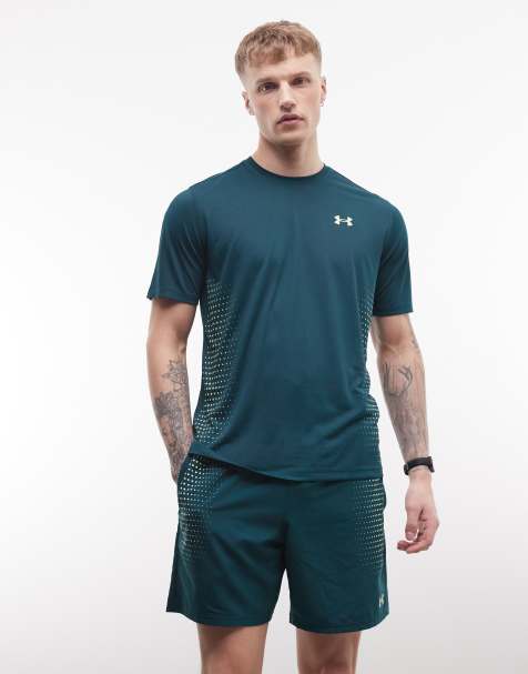 Under Armour - Tech Play - Grøn T-shirt med korte ærmer - view 1